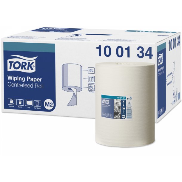 Tork Aftrringspapir Standard Centerfeed Rulle M2 Hvid, 6 rl 