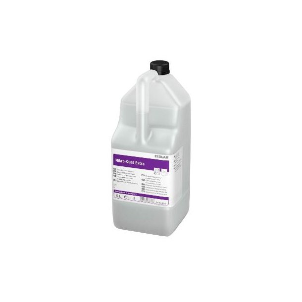 Ecolab Rengring/Desinfektion MikroQuat Extra 5ltr uden Farve/Parfume Fdevaregodkendt