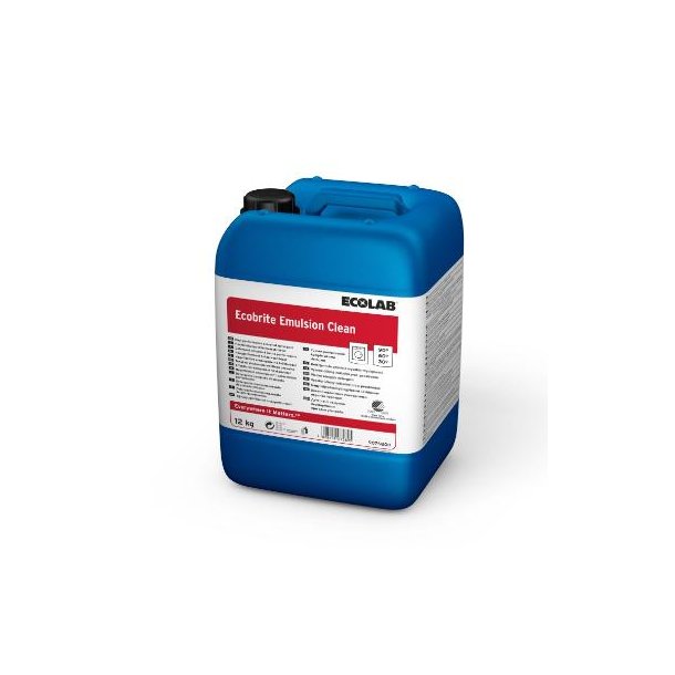 Ecolab Tjvask Flydende Ecobrite Emulsion Clean uden Parfume/Optisk hvid 12 kg