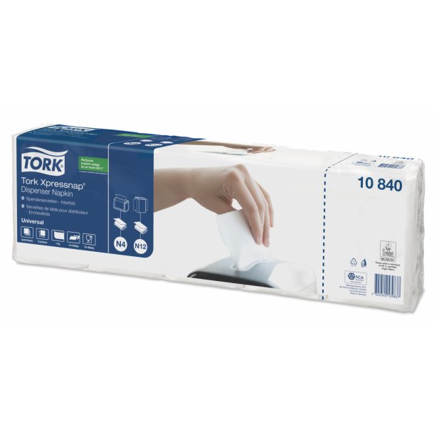 Tork Xpressnap Dispenserserviet N4 Hvid 8pk/9000 stk 