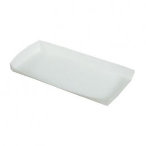 Plsebakke Med Kant 200x90x20mm Neutral Hvid 100 stk