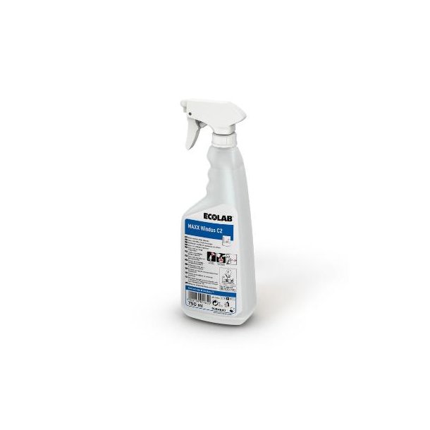 Ecolab Glasrens/Universalrengring Maxx Windus C2 Neutral uden Farve/Parfume 750 ml