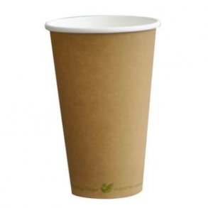 Kaffebger Med Grn Tekst Bionedbrydelig PAP/PLA 40 cl 90 mm 50 stk