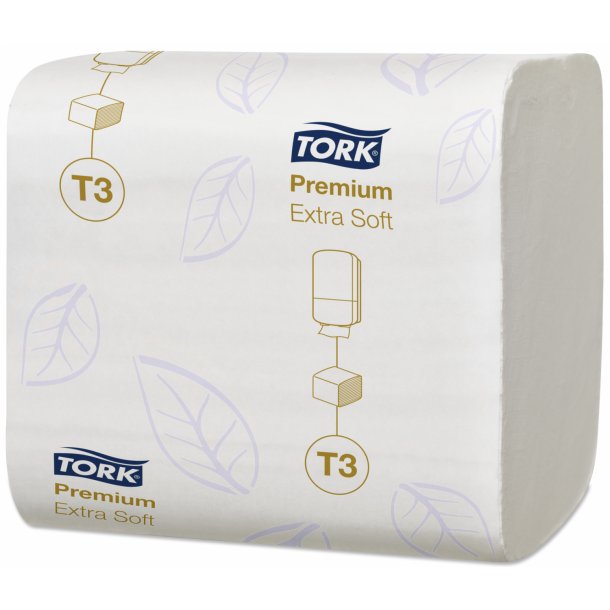 Tork T3 Extra Soft Foldet Toiletpapir Premium 2-lags, 30 pk