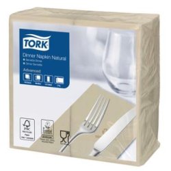 Tork Serviet Natur 2-lags 1/8-fold 39x39cm 150 stk