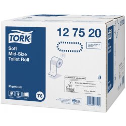 Tork T6 Soft Mid-size Toiletpapir Premium 2-lags, 27 rl