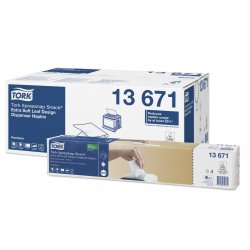 Tork Xpressnap Snack Extra Soft Serviet Med Bladmnster 2-lags Hvid N10 8 pk/4000 stk