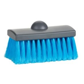 Vaskeb�rste Vikan bl�d/spaltet 150mm RPP med vandgenneml�b bl�