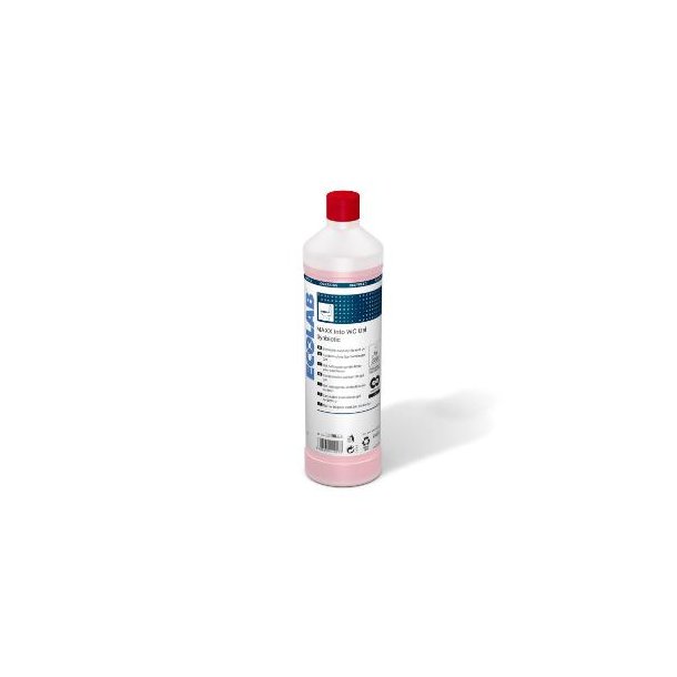 Ecolab Toiletrens Flydende Maxx Into WC Gel Synbiotic 1ltr m Parfume Rd Surt