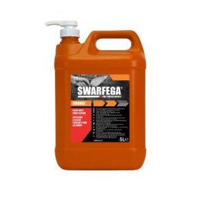 Swarfega Kraftig h�ndrens Swarfega Orange 5ltr med Parfume/Pumpe Gr�n til olie/fedt/snavs
