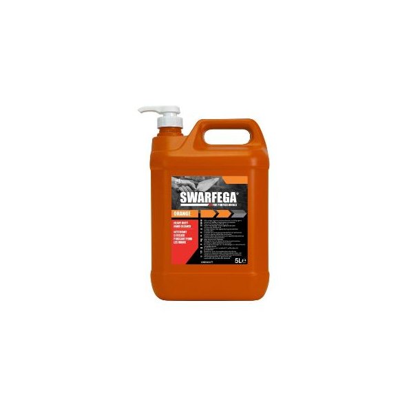 Swarfega Kraftig h�ndrens Swarfega Orange 5ltr med Parfume/Pumpe Gr�n til olie/fedt/snavs