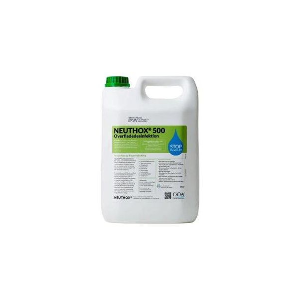 Neuthox Desinfektion ppm 5ltr med Hypoklorsyre uden Sprit F�devaregodkendt