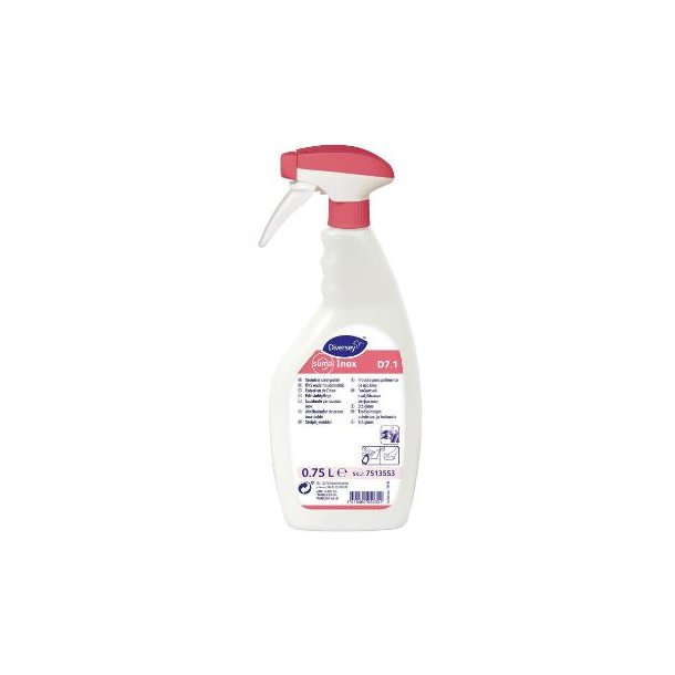 St�lpleje Suma Inox D7.1 750ml med Spray til pleje af rustfrit st�l