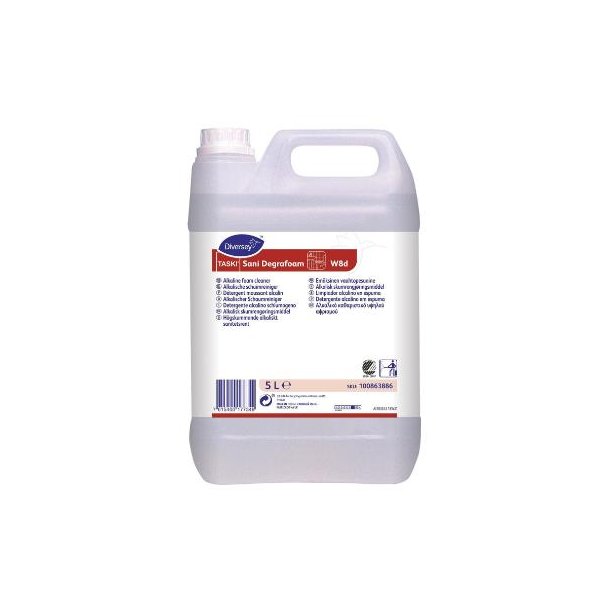 Diversey skumreng�ring Sani Degrafoam W8d Alkalisk uden Farve/Parfume 5 ltr