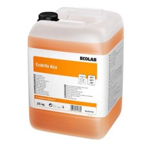 Ecolab T�jvask vaskeforst�rker flydende Ecobrite Alca med alkali 20 ltr 25 kg