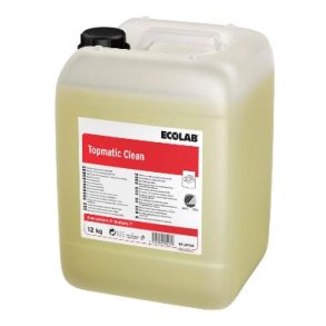 Ecolab Maskinopvask Anl�g Flydende Topmatic Clean 12kg Svanem�rket u. Klor Bl�dt/middel