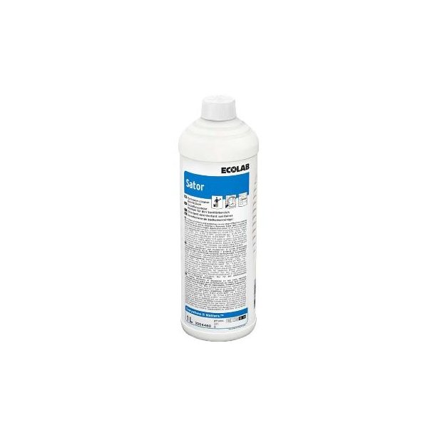 Ecolab Desinfektion/Rengring Sator med Klor 1 ltr