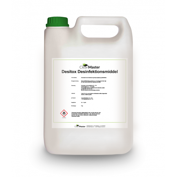 CleanMaster Desitox Desinfektionsmiddel 5 ltr