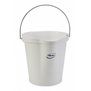 Vikan Spand Kraftig Kvalitet Hvid 12 ltr