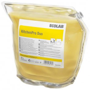 Ecolab Universalrengring KitchenPro Duo Hjkoncentrat t/Kkken/Fdevareind. 2 ltr Gul