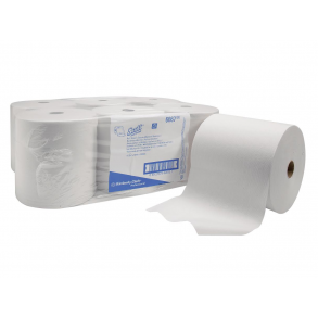 Kimberly Clark Scott Hndkldeark  Ruller Hvid, 6 rl. 