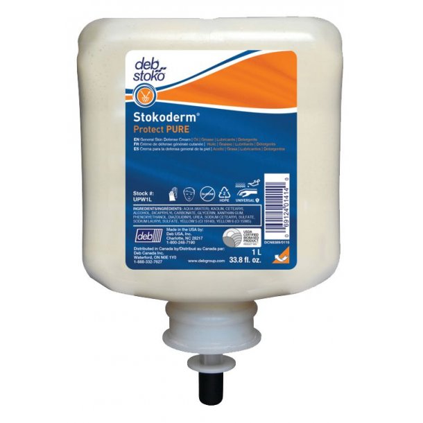 DEB Stokoderm Protect Pure Almindelig Beskyttelsescreme 1000 ml
