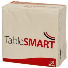 TableSmart Serviet 2-lag 33x33 cm Hvid 100 stk