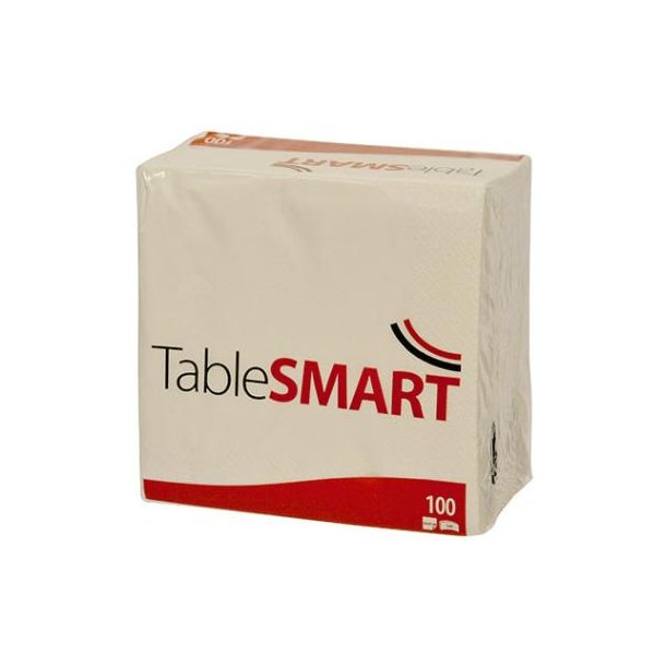 TableSmart Serviet 2-lag 33x33 cm Hvid 100 stk
