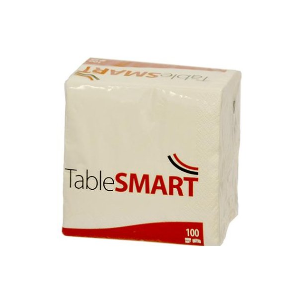 TableSmart Serviet 2-lag 24x24 cm Hvid 100 stk